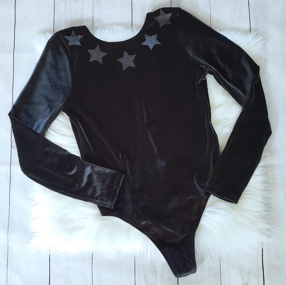 Victoria's Secret Velvet Glitter Bodysuit - Picture 2 of 8